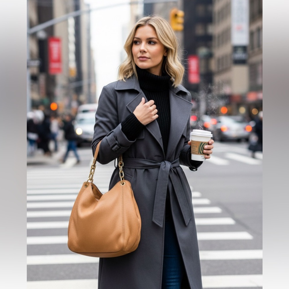 Shoulder bag Michael Kors Tan/Yellow/Light Brown